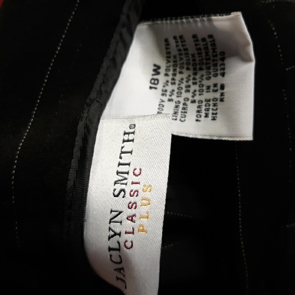 Jaclyn Smith Classic Plus Pin Stripe Slacks - Picture 6 of 8